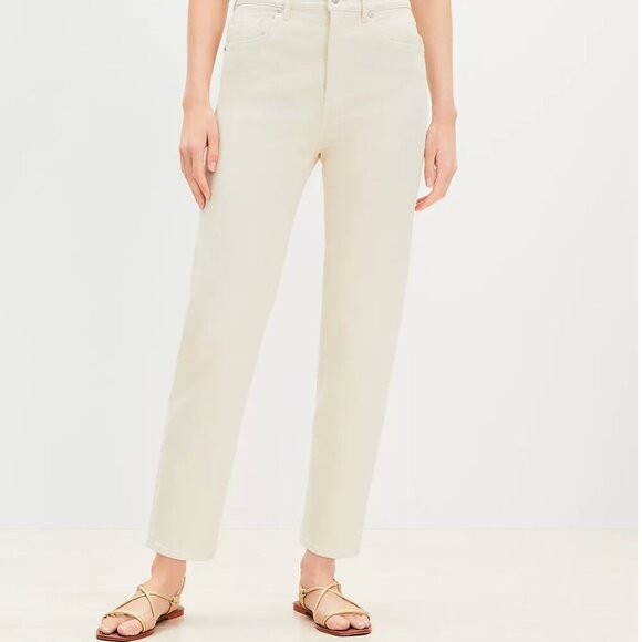 LOFT Denim - Loft "The Slim" Off White Jeans Size 18 / 34  - Worn Once